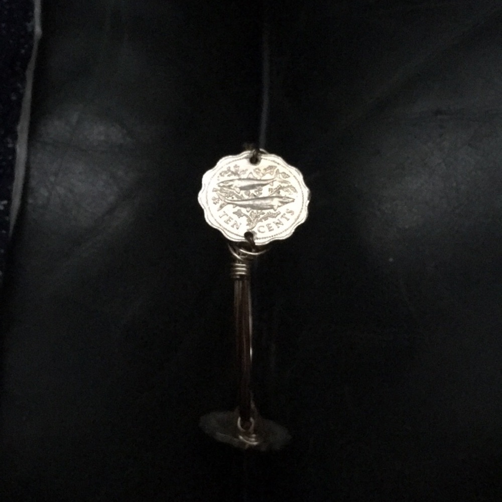 Bahamas 10 cents coin bracelet